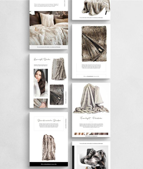 Pelz Decken Kollektion Broschur